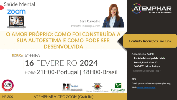 amor próprio como foi construída a sua autoestima e como pode ser desenvolvidas-P200INV